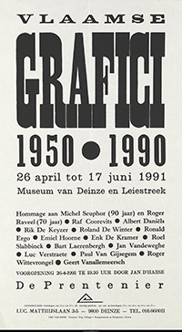 Affiche van de tentoonstellin in het Museum van Deinze en Leiestreek