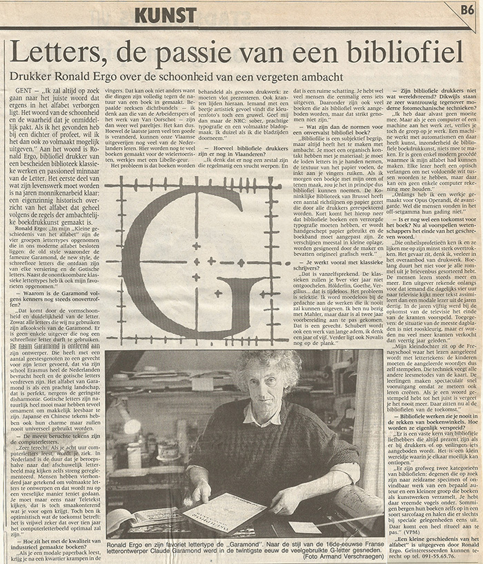 
Letters, de passie van een bibliofiel | Ronald Ergo over de schoonheid van een vergeten ambacht